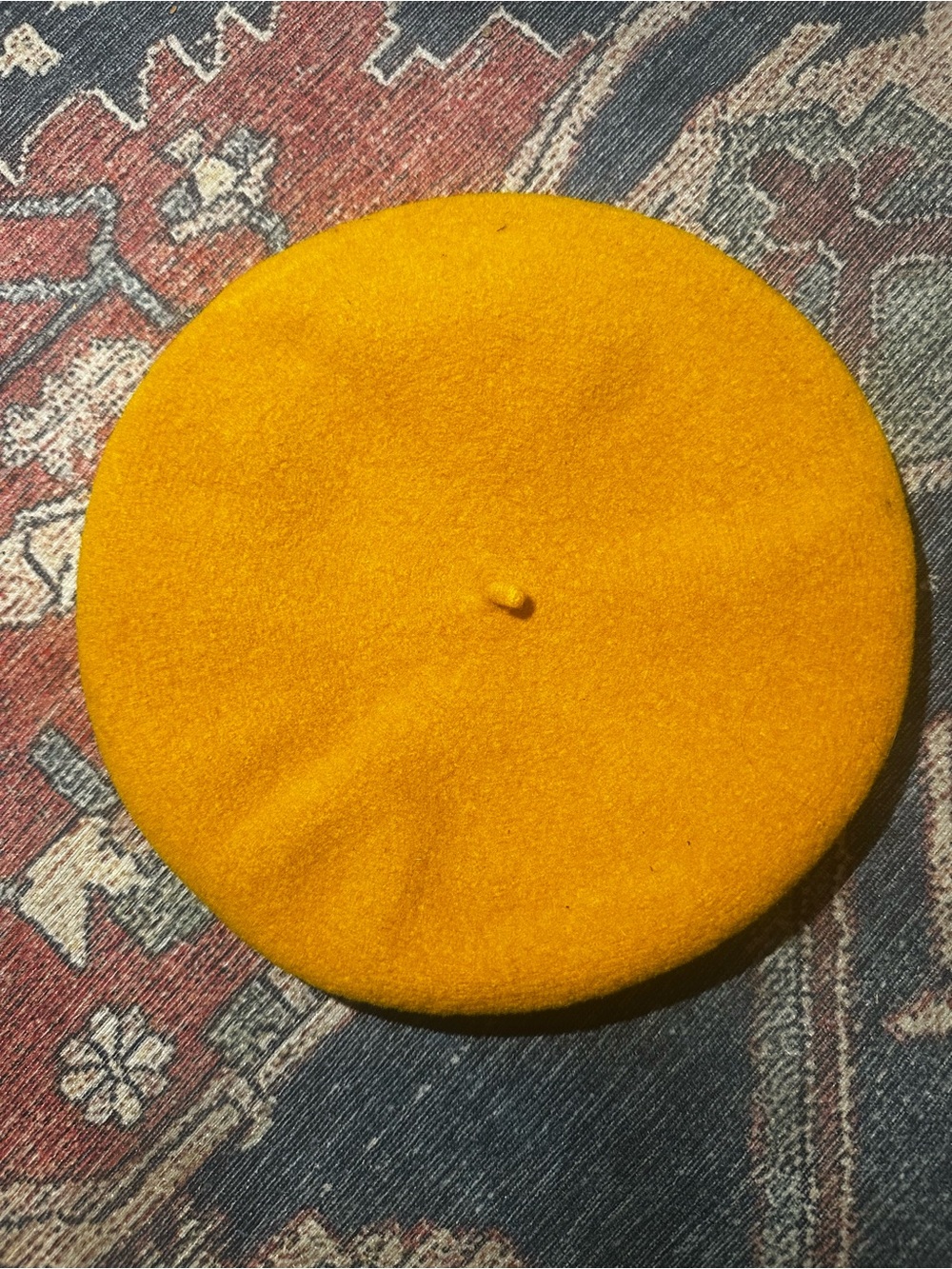 Children’s basque Mustard Wool Beret
